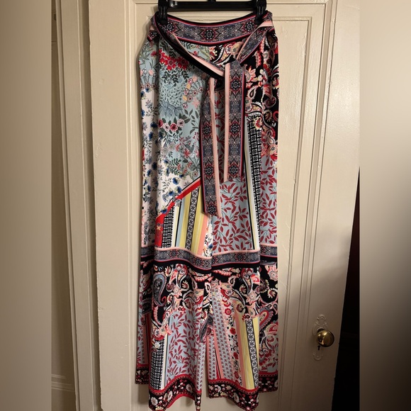 Alice + Olivia Soraya Floral Printed Pant Sz 12 - Picture 7 of 9